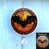 Halloween Bat Glow in the dark Sun Catcher with Crystal