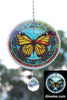 Monarch Butterfly Glow Suncatcher with Crystal