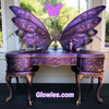 Purple Opal Butterfly Glow Suncatcher with Crystal