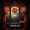 Jack O'Lantern Halloween Pumpkin Glow Suncatcher with Crystal