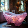 Aqua Purple Glow Moon Sun Catcher Rain Drop Mobile