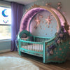 Aqua Purple Glow Moon Sun Catcher Rain Drop Mobile