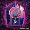 Owl Glow Suncatcher with Crystal