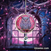 Owl Glow Suncatcher with Crystal