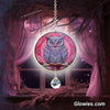 Owl Glow Suncatcher with Crystal