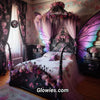 Pastel Goth Butterfly Glow Sun Catcher with Crystal