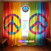 Peace Symbol Glow Suncatcher with Crystal