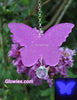 Purple Opal Butterfly Glow Suncatcher with Crystal