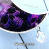 Gothic Skulls Glow in the dark Moon with Crystal