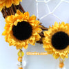 Sunflower Wreath Glow in the dark Dreamcatcher