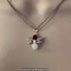 Birthstone Crystal Firefly Glow in the Dark Necklace