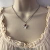 Birthstone Crystal Firefly Glow in the Dark Necklace