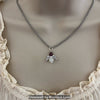 Birthstone Crystal Angel Glow in the Dark Necklace