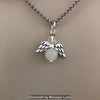 Birthstone Crystal Angel Glow in the Dark Necklace