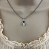 Birthstone Crystal Angel Glow in the Dark Necklace