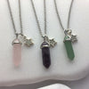 Crystal Point Necklace with Glow Star