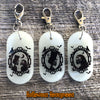 Halloween Honeymoon Bride & Groom Glow in the dark Key Chain