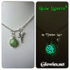 Tinkerbell inspired Fairy Glow Locket ® Necklace Green Magic Circle