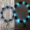 '90s Celestial Hematite Moon Orb Glow Bracelet