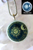 '90s Celestial Glow in the dark Round Necklace
