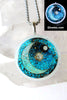 '90s Celestial Glow in the dark Round Necklace