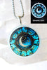 '90s Celestial Glow in the dark Round Necklace
