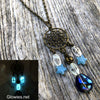 '90s Celestial Dreamcatcher Glow Necklace