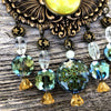 '90s Celestial Goddess Color Changing Glow in the dark Statement Necklace