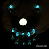 '90s Celestial Goddess Color Changing Glow in the dark Statement Necklace