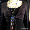 '90s Celestial Galaxy Goddess Space Heart  Glow in the dark Statement Necklace