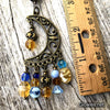 '90s Celestial One of a kind Moon & Stars Purse Charm Key Chain