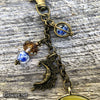 '90s Celestial Glow Moon Purse Charm Key Chain