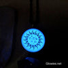 '90s Celestial Gold Sun & Moon Glow Necklace