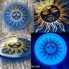 '90s Celestial Female Sun Glow in the dark Trinket Dish Tray Decor