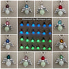 Birthstone Crystal Angel Glow in the Dark Necklace