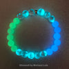 Aurora Borealis Glow in the Dark Beaded Stretch Bracelet