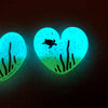 Aquarium Glow Hearts Necklace