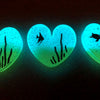 Aquarium Glow Hearts Necklace