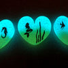 Aquarium Glow Hearts Necklace