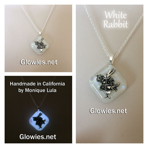 Frozen White Rabbit Glow Necklace