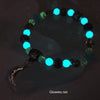 Aurora Borealis Glow Glass Beaded Bracelet