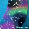 Aurora Borealis Glowie Beaded Decor Moon