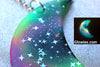Aurora Borealis Glow in the dark Home Decor Moon with Crystal