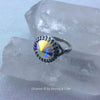 Aurora Borealis Genuine Swarovski Crystal Ring