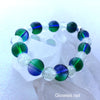 Aurora Borealis Galaxy Glass Beaded Bracelet Choose the charm
