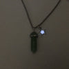 Crystal Point Necklace with Glow Star