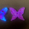 Glow Butterfly Necklace Batch #2 - Rainbow Iridescent Hearts