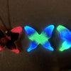 Glow Butterfly Necklace Batch #3 - Pink & Black with Aurora Borealis