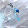 Blue Crystal Glow Orb Necklace