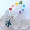 Glow Flower Galaxy Glass Stretch Bracelet